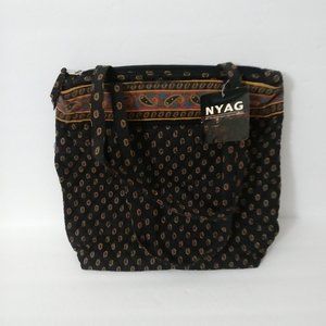 NYAG Black Paisley Tote Bag